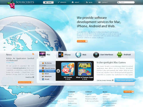 61個藍色主色調網站設計欣賞 為軟件開發項目注入靈感與專業感